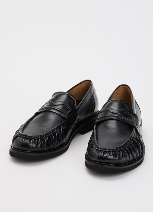 Nubikk Heren Jones Mio loafer van leer in de kleur Zwart, maat: 43