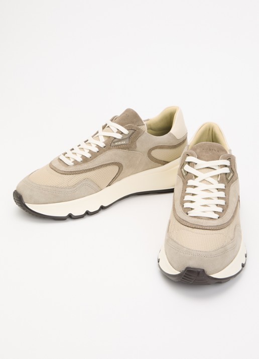 Nubikk Heren Luca Noa sneaker met suède details in de kleur Beige, maat: 45