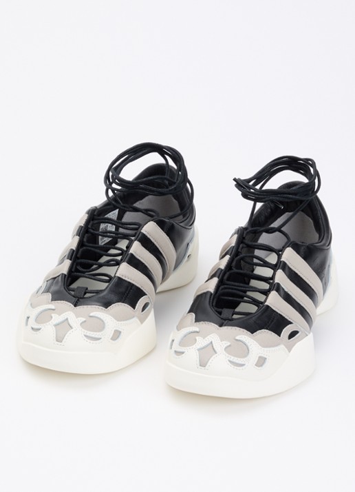 Y-3 Dames Regu Mary Jane sneaker van leer in de kleur Zwart, maat: 36 2/3