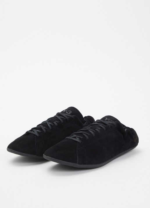Y-3 Dames Stan Smith Lo Pro sneaker van suède in de kleur Zwart, maat: 40 2/3