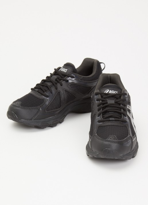 ASICS Jongens Gel-Venture 6 sneaker met mesh details in de kleur Zwart, maat: 38