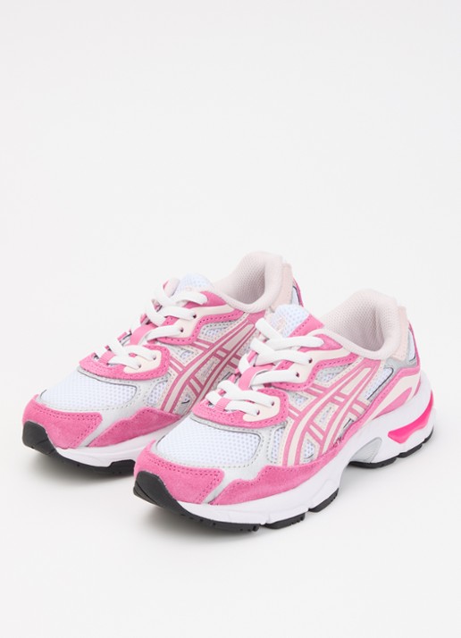 ASICS Meisjes Gel-Nyc sneaker met suède details in de kleur Wit, maat: 27