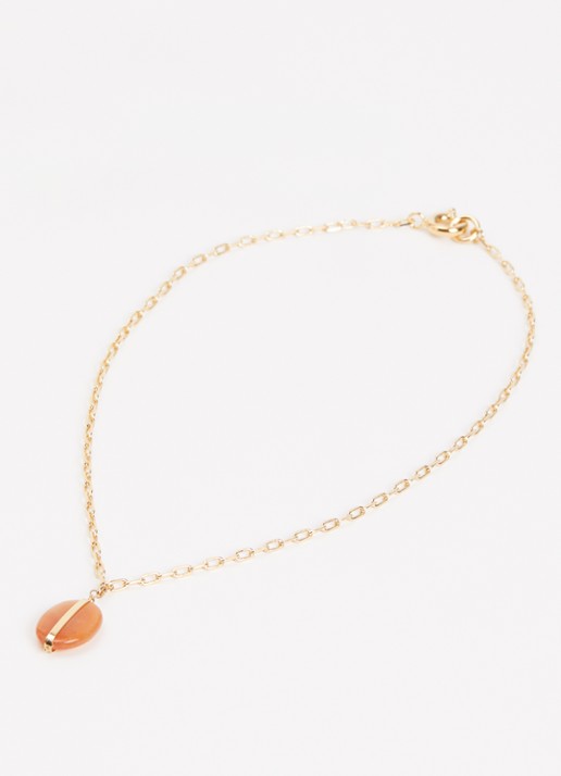 Isabel Marant Dames Stones ketting met hanger in de kleur Oranje, maat: TU