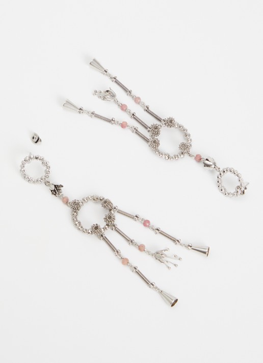 Isabel Marant Dames Ho'Flower oorringen met hanger in de kleur Zilver, maat: TU