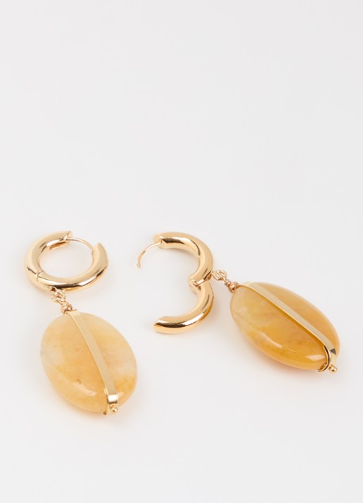 Isabel Marant Dames Stones oorringen met hanger in de kleur Geel, maat: TU