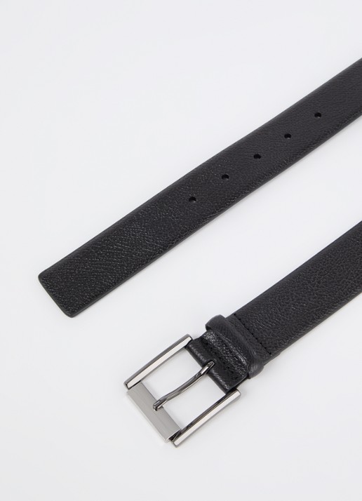 Armani Heren Riem van leer in de kleur Zwart