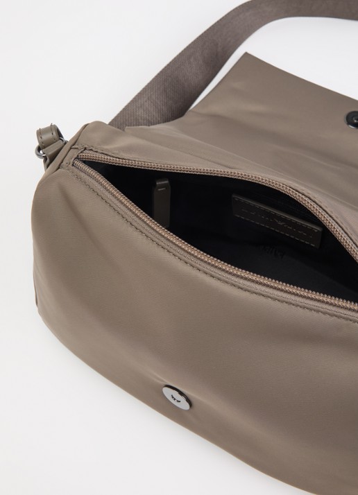 Armani Heren Crossbodytas met logo in de kleur Bruin