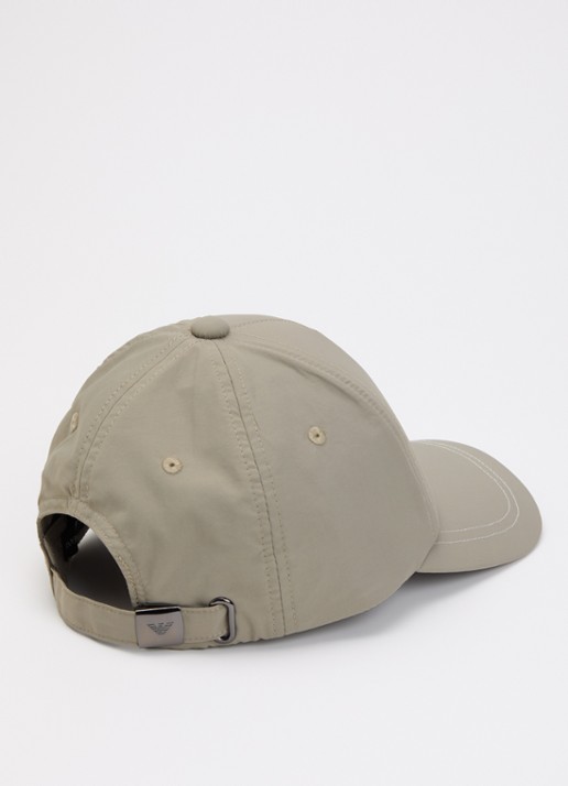 Armani Heren Baseball pet met logoborduring in de kleur Olijfgroen