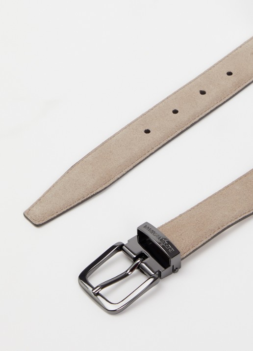 Armani Heren Riem van suède in de kleur Beige