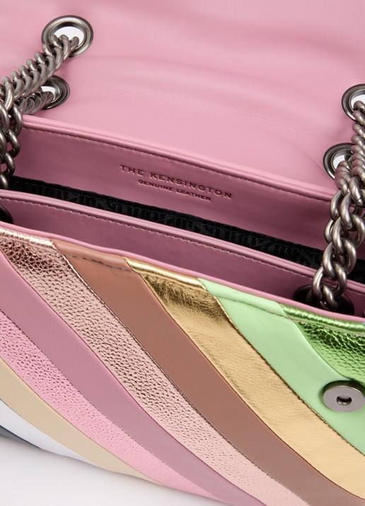 Kurt Geiger Dames Kensington schoudertas L van leer met verstelbare schouderriem in de kleur Multicolor, maat: 1SZ