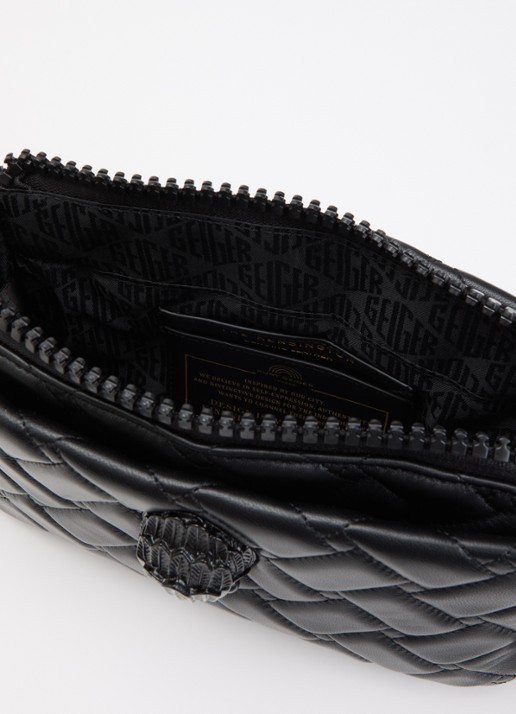 Kurt Geiger Dames Kensington Xbody schoudertas van leer in de kleur Zwart, maat: 1SZ