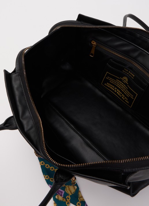 Kurt Geiger Dames Sloane shopper van leer in de kleur Zwart, maat: 1SZ