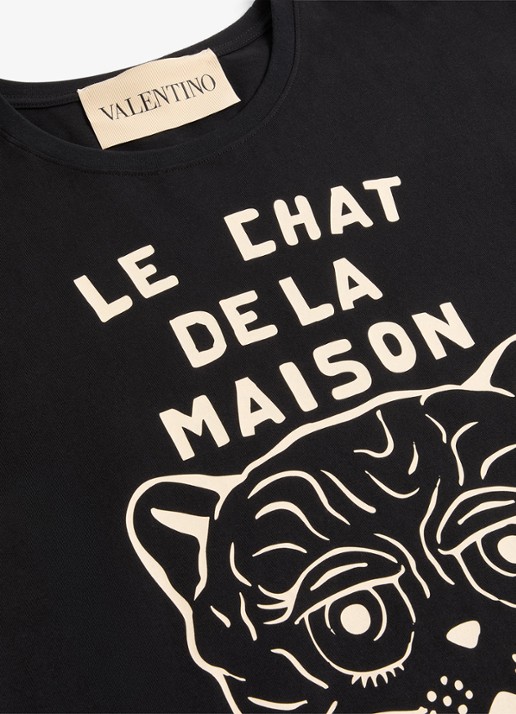 Valentino Garavani Heren T-shirt met print in de kleur Zwart