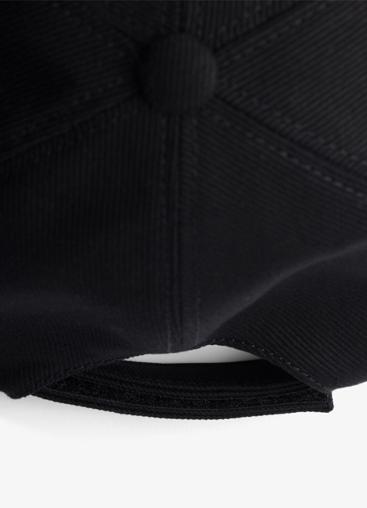 Prada Heren Drill baseball pet met logo in de kleur Zwart