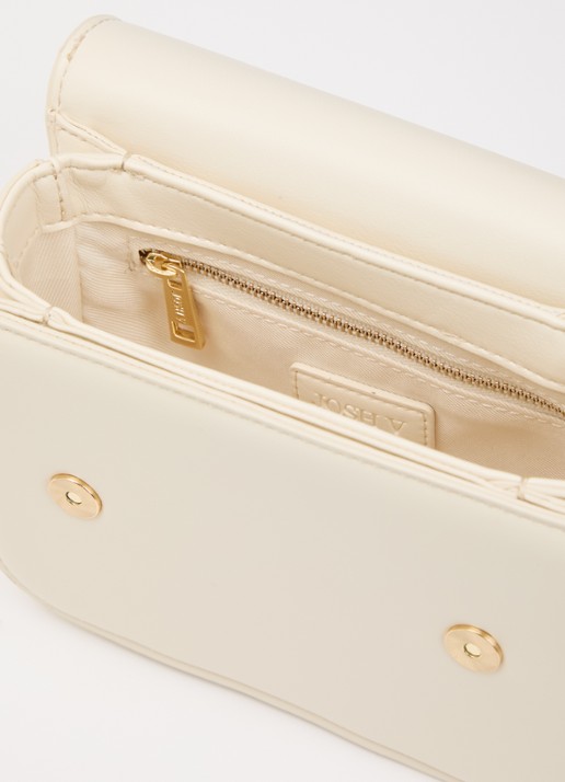 JOSH V Dames Noe crossbodytas met logo in de kleur Creme