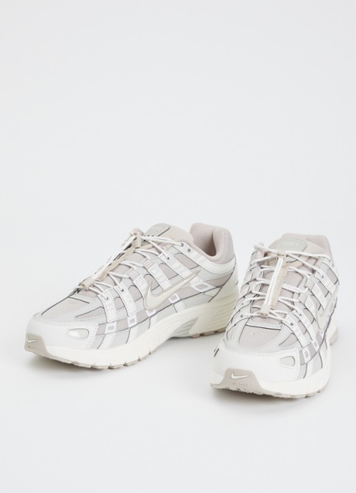 Nike Dames P-6000 sneaker met mesh details in de kleur Beige, maat: 36.5