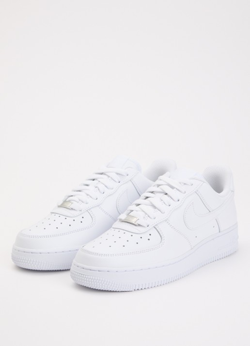 Nike Dames Air Force 1 '07 sneaker van leer in de kleur Wit, maat: 40