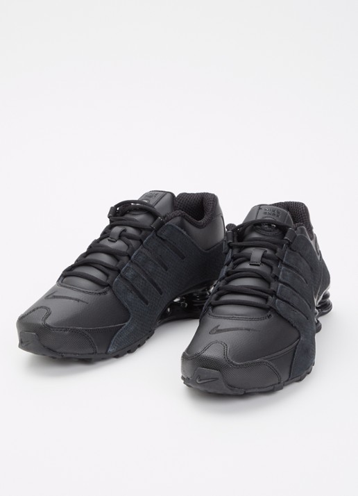 Nike Heren Shox Nz sneaker met logo in de kleur Zwart, maat: 45.5
