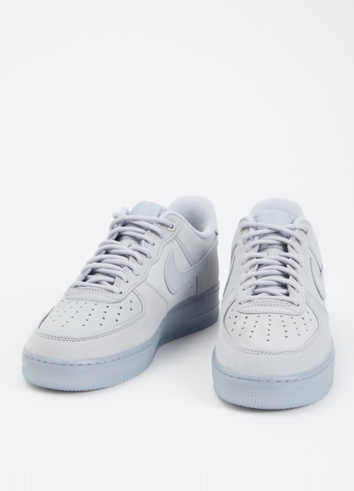 Nike Heren Air Force 1 '07 WB sneaker van nubuck in de kleur Lichtgrijs, maat: 45