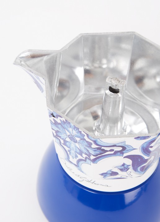 Bialetti Dolce & Gabbana Moka Induction percolator 4-kops Royalblauw - Deal