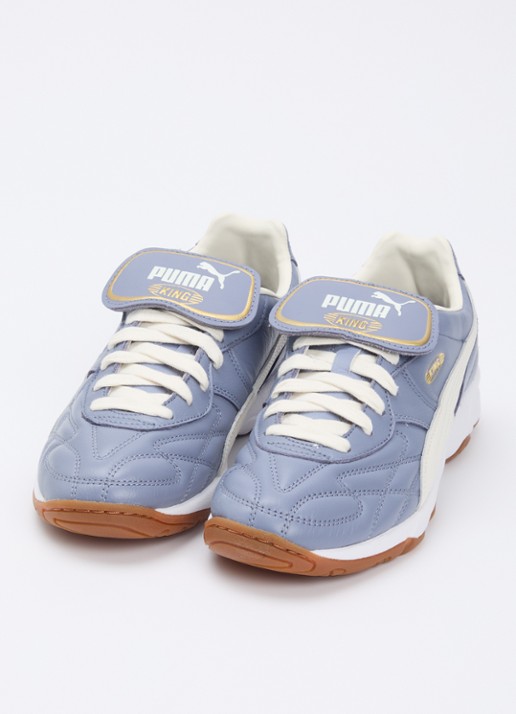 Puma Dames King Indoor sneaker van leer in de kleur Paars, maat: 39