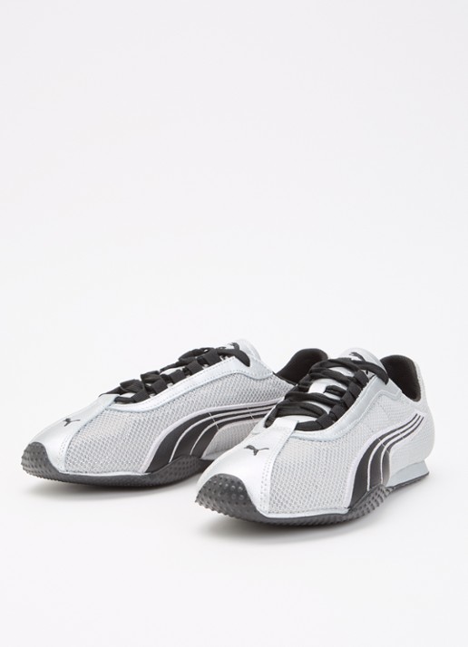 Puma Dames H-Street sneaker van mesh met details van leer in de kleur Zilver, maat: 39