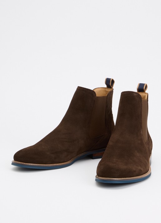 Dune London Heren Mckinley chelsea boot in de kleur Oranjebruin