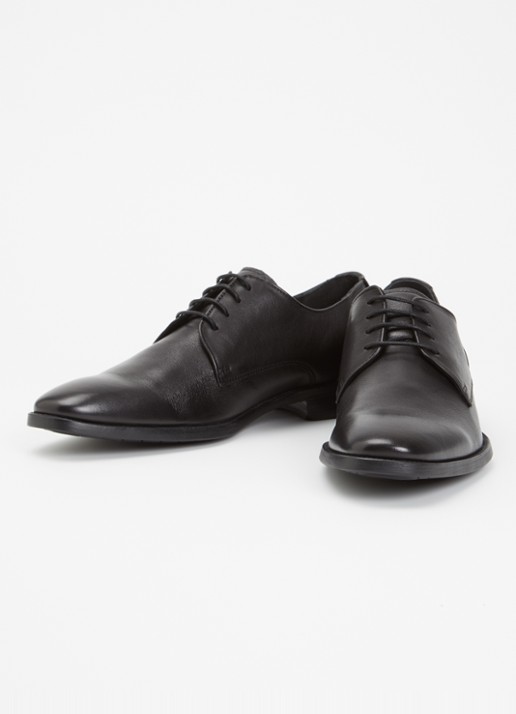Dune London Heren Sole veterschoen van leer in de kleur Zwart