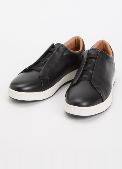 Dune London Heren Wide Fit Troys sneaker in de kleur Zwart