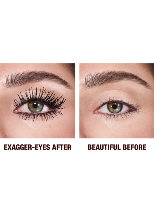 Charlotte Tilbury Exagger-Eyes Volume Mascara - travel size Zwart 4ML Make-up - Deal