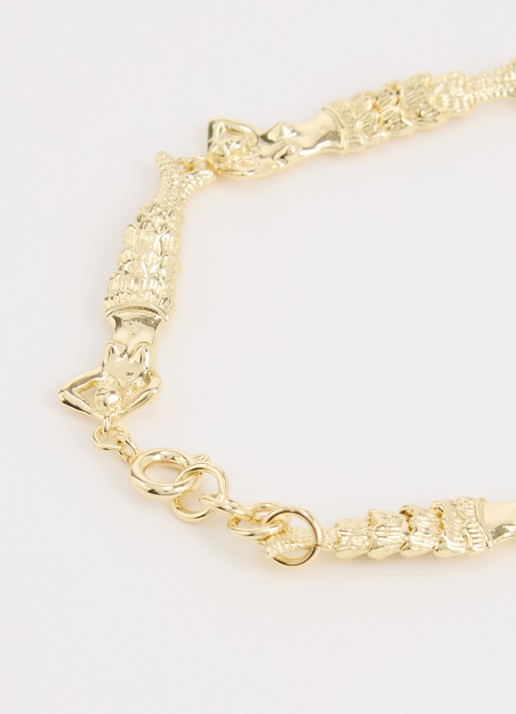 Anna + Nina Dames Mermaid armband verguld