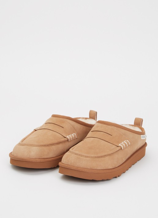 UGG Heren Loafer instapper van lamssuède in de kleur Camel, maat: 47