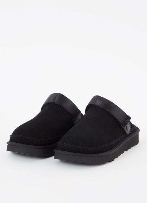 UGG Heren Goldencoast muiltje van suède in de kleur Zwart, maat: 45