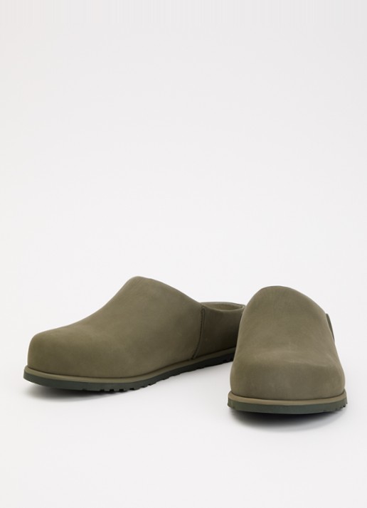 UGG Heren Otzo muiltje van leer in de kleur Olijfgroen, maat: 43