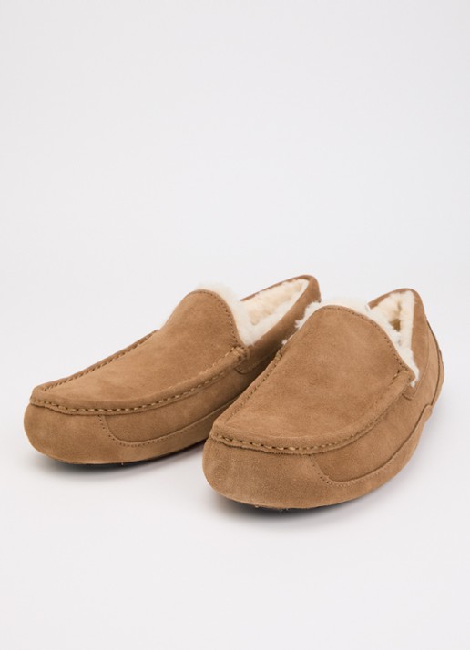UGG Heren Ascot instapper van suède in de kleur Cognac, maat: 46