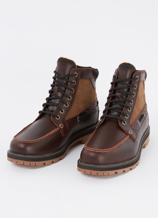Timberland Heren Britton Road veterboot van leer in de kleur Donkerbruin, maat: 44
