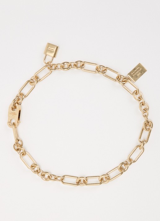 Acne Studios Dames Padlock Chain ketting met hanger in de kleur Goud, maat: ONE SIZE