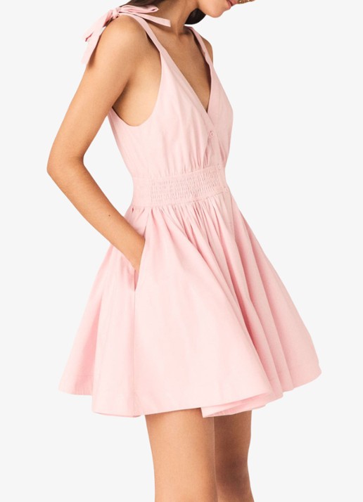 Maje Dames Reona mini jurk met steekzakken in de kleur Roze