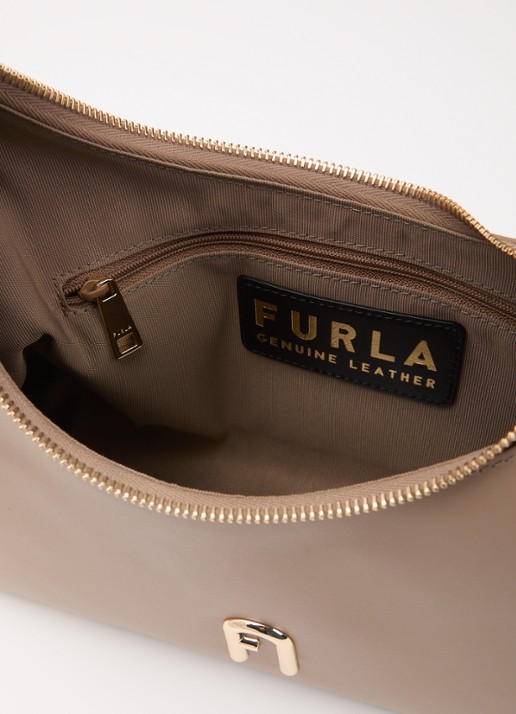 FURLA Dames Diamante S schoudertas van leer in de kleur Lichtbruin, maat: 90