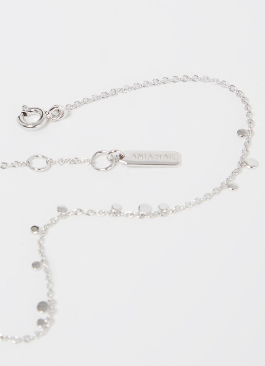 Ania Haie Dames Geometry Mixed Discs armband M van zilver in de kleur Zilver, maat: ONE SIZE