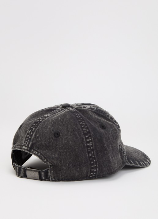 Carhartt WIP Heren Pet van denim met logoborduring in de kleur Zwart, maat: One Size