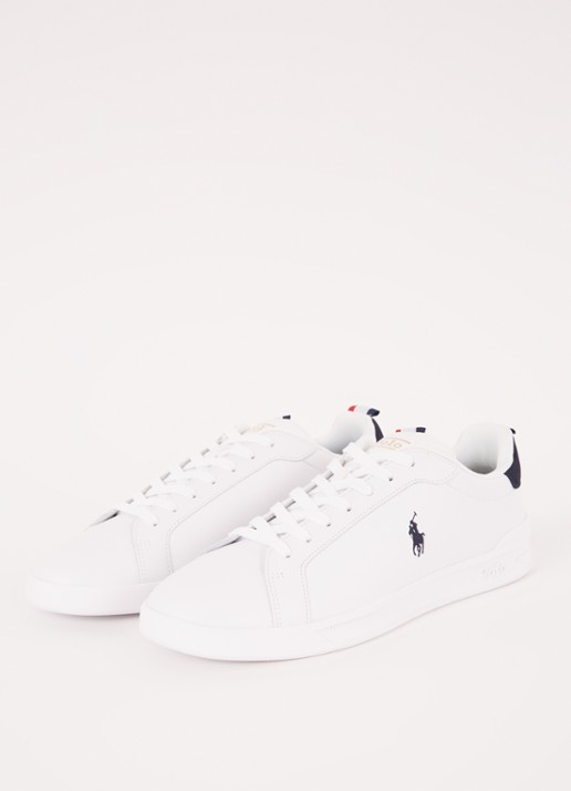 Ralph Lauren Heren Heritage Court ll sneaker met logo in de kleur Wit, maat: 42
