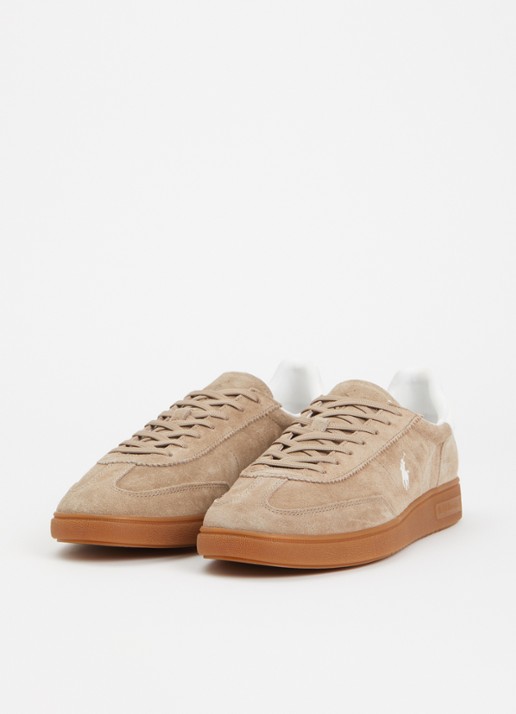 Ralph Lauren Heren Bedford sneaker van suède in de kleur Beige, maat: 44