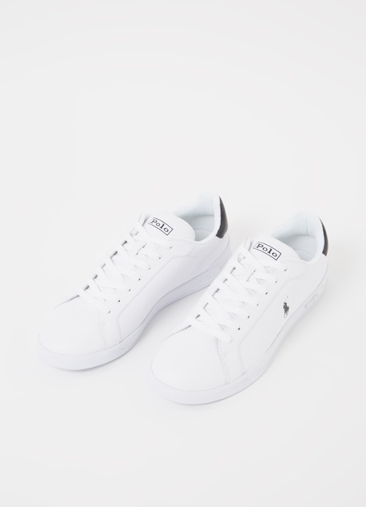 Ralph Lauren Heren Heritage Court II sneaker van leer in de kleur Wit, maat: 41