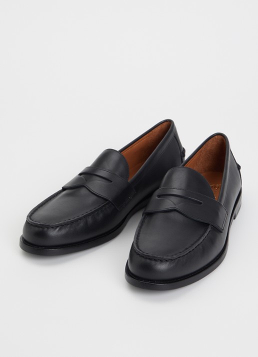Ralph Lauren Heren Alston loafer van leer in de kleur Zwart, maat: 42