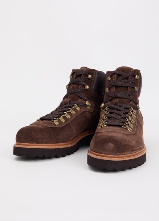 Ralph Lauren Heren Alpine veterboot van suède in de kleur Bruin, maat: 45