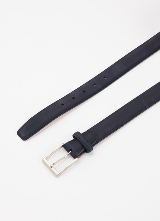 Magnanni Heren Riem van suède in de kleur Donkerblauw, maat: 115