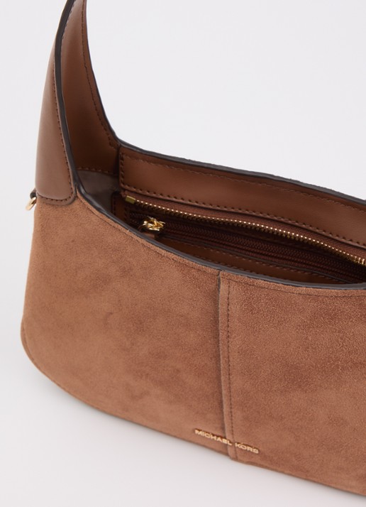 Michael Kors Dames Alice schoudertas van suéde in de kleur Bruin, maat: 1SZ