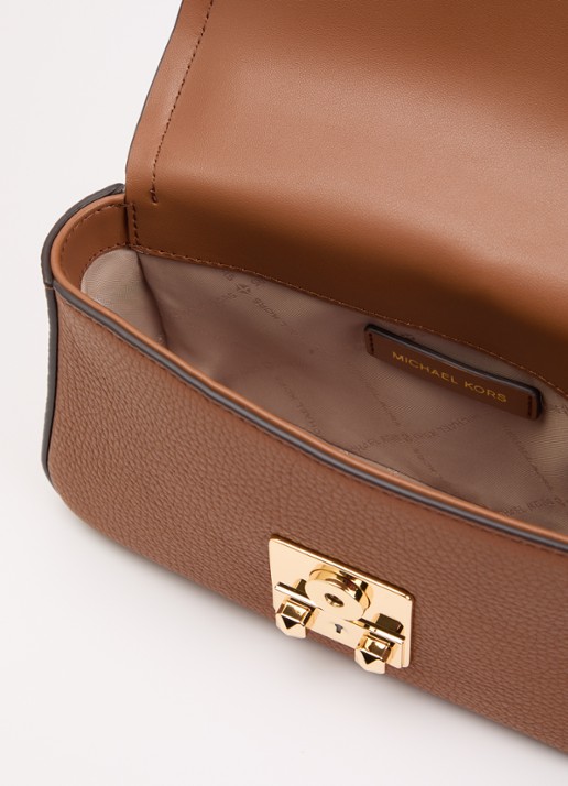 Michael Kors Dames Tribeca schoudertas van leer met verstelbare schouderriem in de kleur Camel, maat: 1SZ