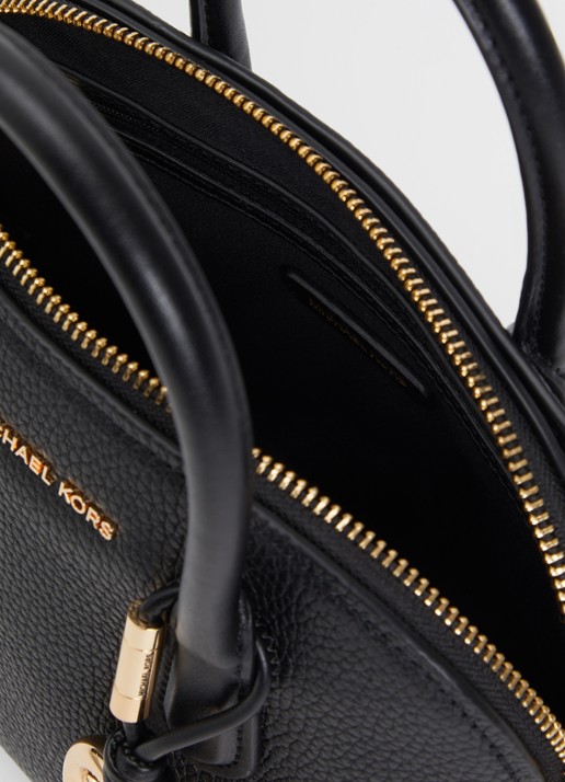Michael Kors Dames Freddie Medium handtas met tasbedel en afneembare schouderriem in de kleur Zwart, maat: 1SZ
